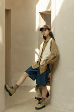 画像をギャラリービューアに読み込む, 海辺のカフェで他絡あの子のハーフデニムパンツ_N3476