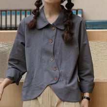 画像をギャラリービューアに読み込む, 秋風に誘われて古書店を訪れる午後の丸襟ブラウス_K0183