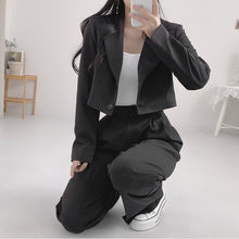 画像をギャラリービューアに読み込む, 【2点セット】エスプレッソがお決まりの彼女のショートジャケットセットアップ_N2114