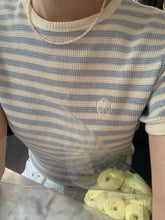 画像をギャラリービューアに読み込む, パリのカフェでブランチした日のワッフルボーダーTシャツ_N2121