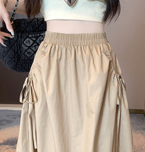 画像をギャラリービューアに読み込む, 海外ドラマが好きな彼女のリボンギャザースカート_N2123