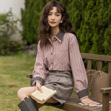 画像をギャラリービューアに読み込む, ストロベリーティーが好きなあの子のストライプシャツ_N3467