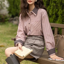 画像をギャラリービューアに読み込む, ストロベリーティーが好きなあの子のストライプシャツ_N3467