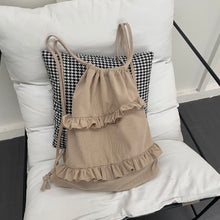 画像をギャラリービューアに読み込む, カフェで勉強をした日のフリルでデザインナップサック_N3457