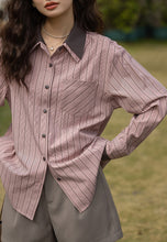 画像をギャラリービューアに読み込む, ストロベリーティーが好きなあの子のストライプシャツ_N3467