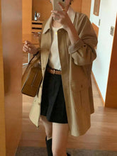 画像をギャラリービューアに読み込む, 海外旅行を楽しむ私のバイカラーステンカラーコート_N1607