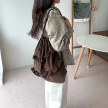 画像をギャラリービューアに読み込む, カフェで勉強をした日のフリルでデザインナップサック_N3457