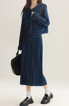 画像をギャラリービューアに読み込む, 【2点セット】シャンゼリゼ通りを歩く彼女のデニムセットアップ_N3500