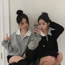 画像をギャラリービューアに読み込む, 韓国アイドルが好きなあの子のバイカラーポロトップス_N3464