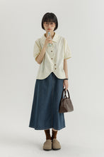 画像をギャラリービューアに読み込む, おしゃれするのが大好きな女の子のラウンドカットデザインシャツ_N2532