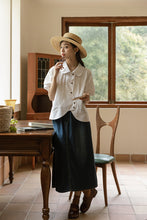 画像をギャラリービューアに読み込む, おしゃれするのが大好きな女の子のラウンドカットデザインシャツ_N2532