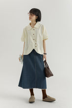 画像をギャラリービューアに読み込む, おしゃれするのが大好きな女の子のラウンドカットデザインシャツ_N2532