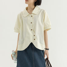 画像をギャラリービューアに読み込む, おしゃれするのが大好きな女の子のラウンドカットデザインシャツ_N2532