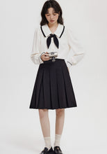 画像をギャラリービューアに読み込む, 恋に落ちた日のリボンタイパイピングブラウス_N3407