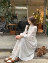 画像をギャラリービューアに読み込む, マシュマロが好きな女の子のエンブロイダリーワンピース_N3478