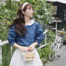 画像をギャラリービューアに読み込む, ちょっとだけ強がりなあの子のブルーチェックブラウス_N3540