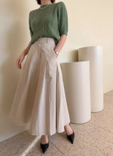 画像をギャラリービューアに読み込む, パリに住んでるあの子のハイウエストAラインスカート_N3411