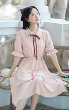 画像をギャラリービューアに読み込む, 秘密の花言葉を教えてくれたあの子のパフスリーブリボンワンピース_N3533