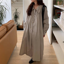 画像をギャラリービューアに読み込む, フランス旅行に行く日のAラインシャツワンピース_N1609