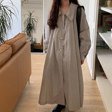 画像をギャラリービューアに読み込む, フランス旅行に行く日のAラインシャツワンピース_N1609