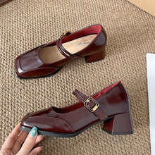 画像をギャラリービューアに読み込む, かかとを鳴らして歩くあの子のダブルストラップヒールパンプス_N3416