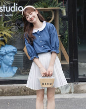 画像をギャラリービューアに読み込む, ちょっとだけ強がりなあの子のブルーチェックブラウス_N3540