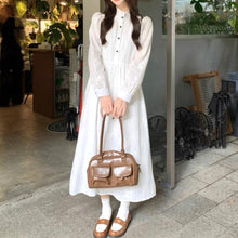 画像をギャラリービューアに読み込む, マシュマロが好きな女の子のエンブロイダリーワンピース_N3478