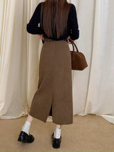 画像をギャラリービューアに読み込む, 休日に図書館に行く日のコーデュロイナロースカート_N1917