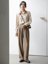 画像をギャラリービューアに読み込む, 昔懐かしい喫茶店を訪れた日のバイカラーストライプシャツ_N3387