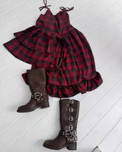 画像をギャラリービューアに読み込む, 恋する女の子のフリルチェックキャミワンピース_N3506