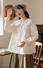 画像をギャラリービューアに読み込む, ホットケーキを作ってくれたあの子のフラワー刺繍ブラウス_N3431