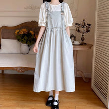 画像をギャラリービューアに読み込む, 【2点セット】アンティークの小物を探しに行く日のブラウスセットギャザージャンパースカート_N2513