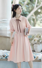 画像をギャラリービューアに読み込む, 秘密の花言葉を教えてくれたあの子のパフスリーブリボンワンピース_N3533