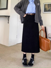 画像をギャラリービューアに読み込む, 休日に図書館に行く日のコーデュロイナロースカート_N1917