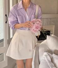 画像をギャラリービューアに読み込む, 部屋に飾るお花を買いに行くマルチストライプシャツ_N1997