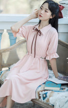 画像をギャラリービューアに読み込む, 秘密の花言葉を教えてくれたあの子のパフスリーブリボンワンピース_N3533