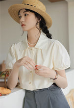 画像をギャラリービューアに読み込む, ときめく瞬間を写真に残す彼女のパフスリーブブラウス_N2233