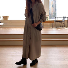 画像をギャラリービューアに読み込む, フランス旅行に行く日のAラインシャツワンピース_N1609