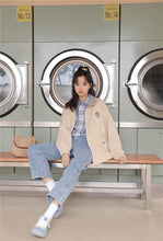 画像をギャラリービューアに読み込む, 友達とシェアハウスをするあの子のサイドフラワー刺繡デニム_N3436