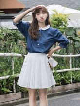 画像をギャラリービューアに読み込む, ちょっとだけ強がりなあの子のブルーチェックブラウス_N3540