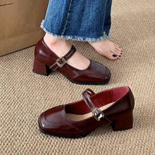 画像をギャラリービューアに読み込む, かかとを鳴らして歩くあの子のダブルストラップヒールパンプス_N3416