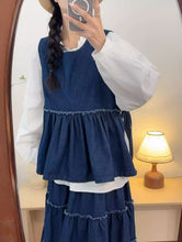 画像をギャラリービューアに読み込む, スズランの香がするあの子のデニムセットアップ_N3525