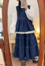 画像をギャラリービューアに読み込む, スズランの香がするあの子のデニムセットアップ_N3525