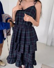 画像をギャラリービューアに読み込む, 恋する女の子のフリルチェックキャミワンピース_N3506