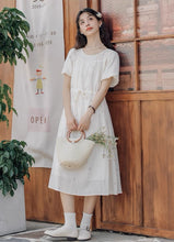 画像をギャラリービューアに読み込む, お出かけしたくなる日のプチフラワー刺繍ワンピース_N2273