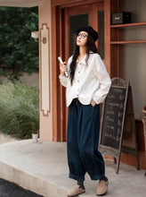 画像をギャラリービューアに読み込む, 読書家な彼女のハイウエストタックワイドバルーンデニム_N1723