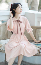 画像をギャラリービューアに読み込む, 秘密の花言葉を教えてくれたあの子のパフスリーブリボンワンピース_N3533