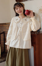 画像をギャラリービューアに読み込む, ホットケーキを作ってくれたあの子のフラワー刺繍ブラウス_N3431