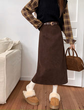 画像をギャラリービューアに読み込む, 休日に図書館に行く日のコーデュロイナロースカート_N1917