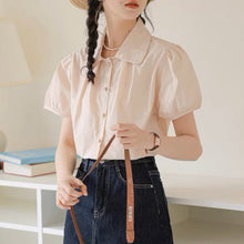 画像をギャラリービューアに読み込む, ときめく瞬間を写真に残す彼女のパフスリーブブラウス_N2233